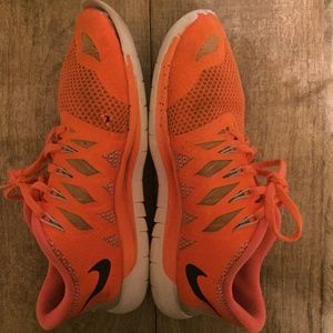Nike Tennis Shoes in Neon Orange